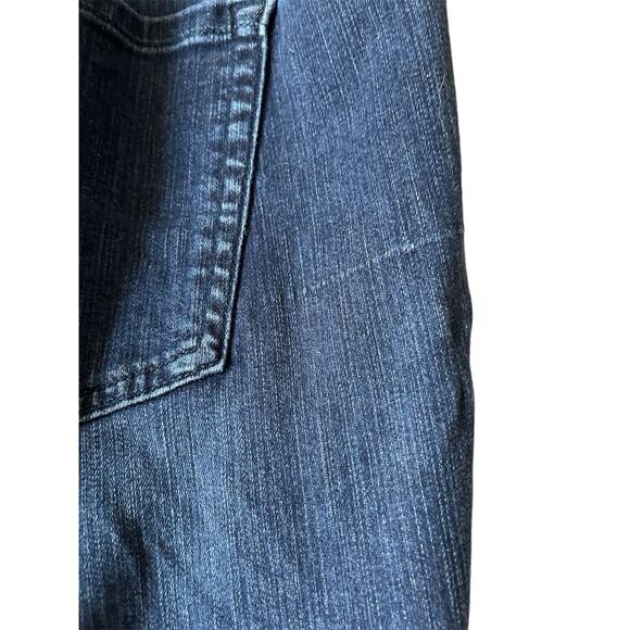 Lane Bryant Women's Plus Size 20R Skinny Jeans Blue Denim Dark Wash Fringe - Picture 6 of 11